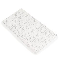   CLASSICO szivacsmatrac 9cm 120x60cm textil huzat FEHÉR csillagos