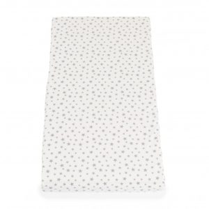 CLASSICO szivacsmatrac 9cm 120x60cm textil huzat FEHÉR csillagos