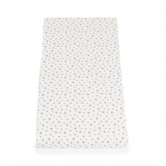 CLASSICO szivacsmatrac 9cm 120x60cm textil huzat FEHÉR csillagos