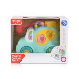 HUANGER Műanyag zenélő kisautó kék