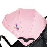 MONI Colibri babakocsi lapra elöl szimpla kerék pink