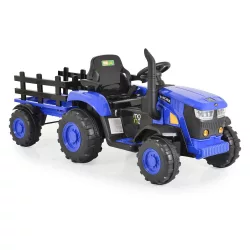 MONI BO Rancher elektromos traktor utánfutóval kék