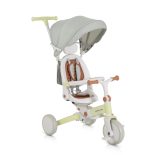 COMPACTO tricikli multifunkciós, 3in1 futóbiciklivé alakítható ZÖLD