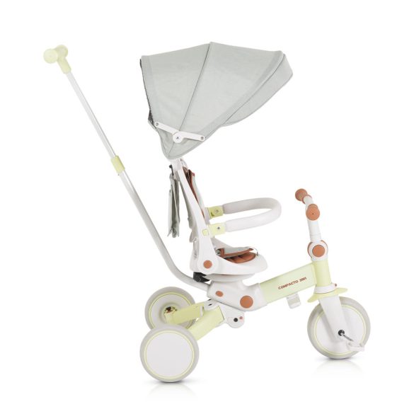 COMPACTO tricikli multifunkciós, 3in1 futóbiciklivé alakítható ZÖLD