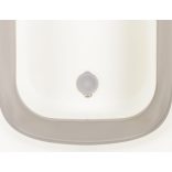 MOREA összecsukható kád szett, szürke fürdető párnával SZÜRKE