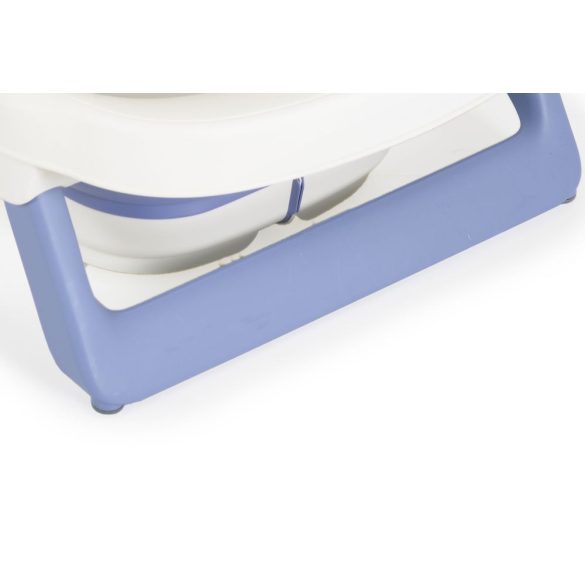 MOREA összecsukható kád szett, szürke fürdető párnával KÉK