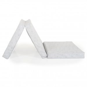 MIRAGE összecsukható 6cm szivacsmatrac textil huzat 120x60cm SZÜRKE