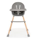 DONUT fa etetőszék 2in1 SZÜRKE