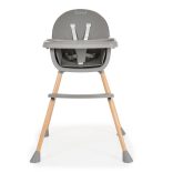 DONUT fa etetőszék 2in1 SZÜRKE