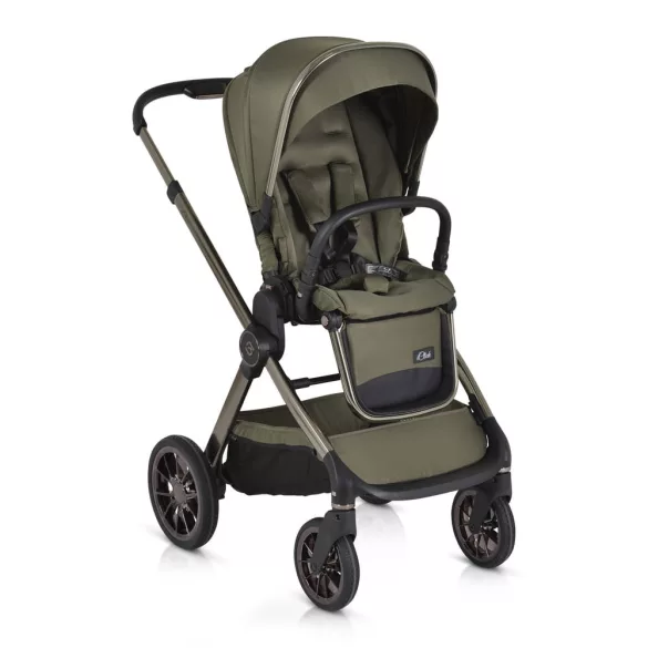iCLICK Babakocsi 2in1 szett 22kg, aluminium váz, fordítható ülés, autom. csukható ZÖLD
