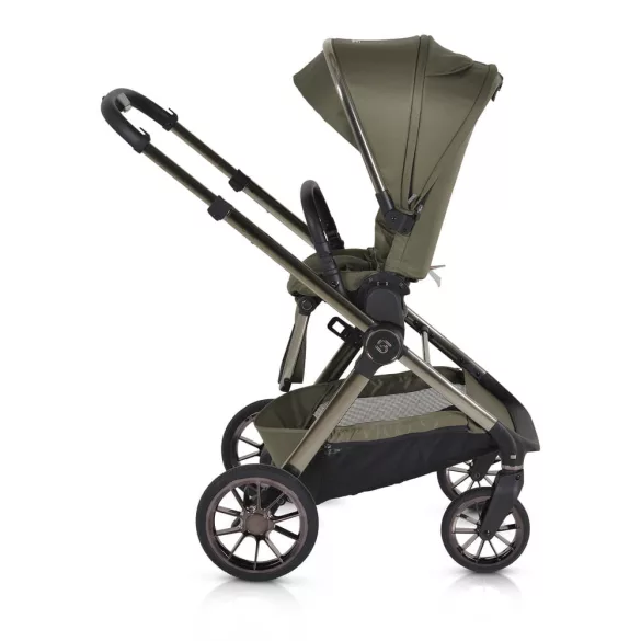 iCLICK Babakocsi 2in1 szett 22kg, aluminium váz, fordítható ülés, autom. csukható ZÖLD