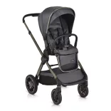 iCLICK Babakocsi 2in1 szett 22kg, aluminium váz, fordítható ülés, autom. csukható SZÜRKE