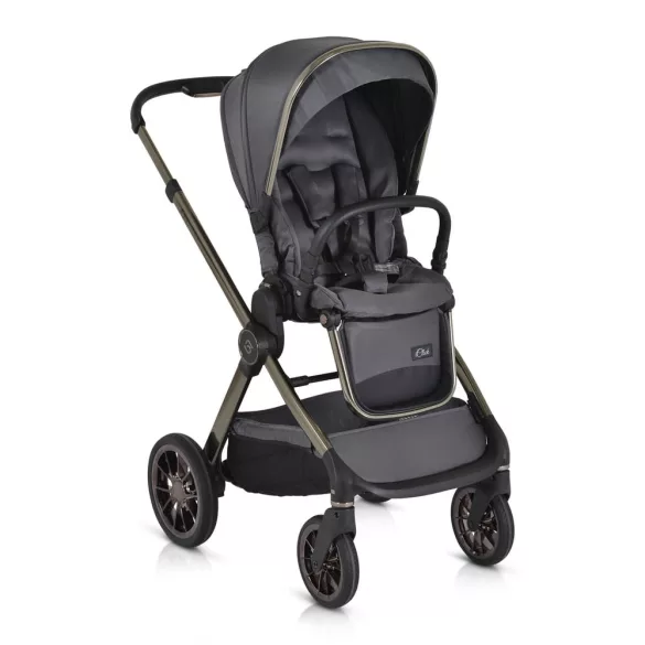 iCLICK Babakocsi 2in1 szett 22kg, aluminium váz, fordítható ülés, autom. csukható SZÜRKE