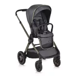 iCLICK Babakocsi 2in1 szett 22kg, aluminium váz, fordítható ülés, autom. csukható SZÜRKE