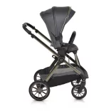 iCLICK Babakocsi 2in1 szett 22kg, aluminium váz, fordítható ülés, autom. csukható SZÜRKE