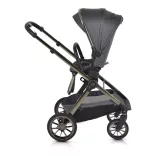 iCLICK Babakocsi 2in1 szett 22kg, aluminium váz, fordítható ülés, autom. csukható SZÜRKE