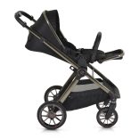 iCLICK Babakocsi 2in1 szett 22kg, aluminium váz, fordítható ülés, autom. csukható FEKETE