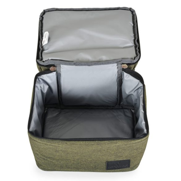 AURORA Uzsonnás táska thermo, 2 rekeszes ZÖLD