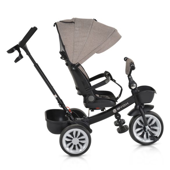 SPACE tricikli szülőkaros, 360 fokban forgatható BÉZS