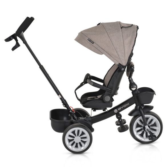 SPACE tricikli szülőkaros, 360 fokban forgatható BÉZS