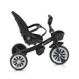 SPACE tricikli szülőkaros, 360 fokban forgatható SKÉK/NARANCS űrhajó minták