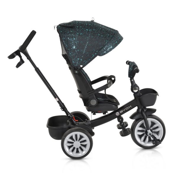 SPACE tricikli szülőkaros, 360 fokban forgatható KÉK