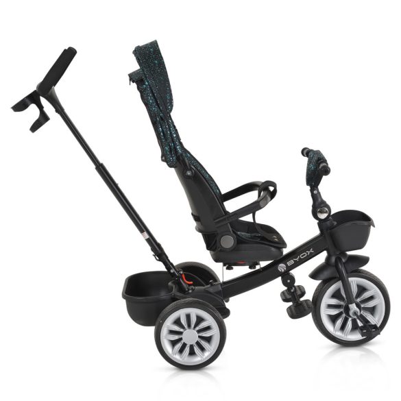 SPACE tricikli szülőkaros, 360 fokban forgatható KÉK