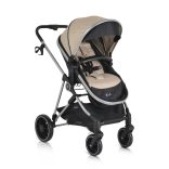 KALI babakocsi 2in1 lapra csukható, megfordítható+táska BÉZS