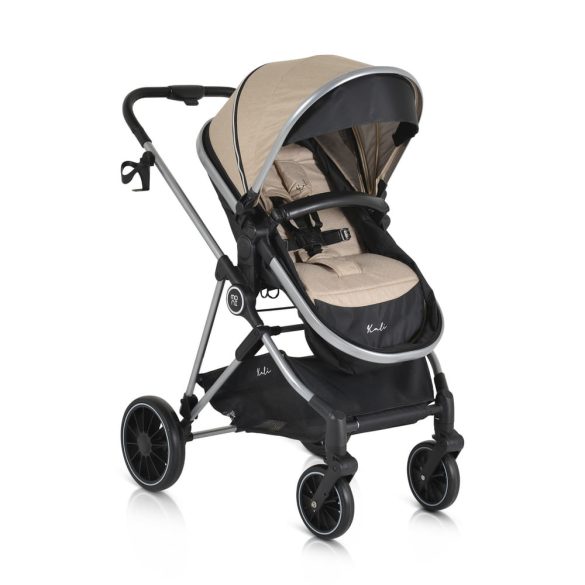 KALI babakocsi 2in1 lapra csukható, megfordítható+táska BÉZS