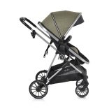 Kali babakocsi 2in1 lapra csukható, megfordítható+táska oliva zöld
