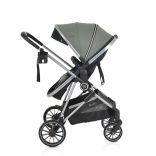 Kali babakocsi 2in1 lapra csukható, megfordítható+táska oliva zöld