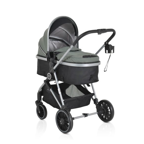 Kali babakocsi 2in1 lapra csukható, megfordítható+táska oliva zöld