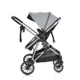 Kali babakocsi 2in1 lapra csukható, megfordítható+táska szürke
