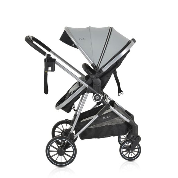 Kali babakocsi 2in1 lapra csukható, megfordítható+táska szürke