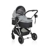 Kali babakocsi 2in1 lapra csukható, megfordítható+táska szürke