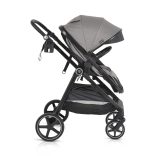 Tokyo babakocsi lapra csukható 22 kg 2in1 szürke