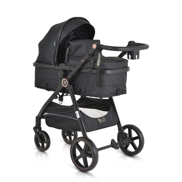 Tokyo babakocsi lapra csukható 22 kg 2in1 fekete