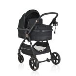 Tokyo babakocsi lapra csukható 22 kg 2in1 fekete