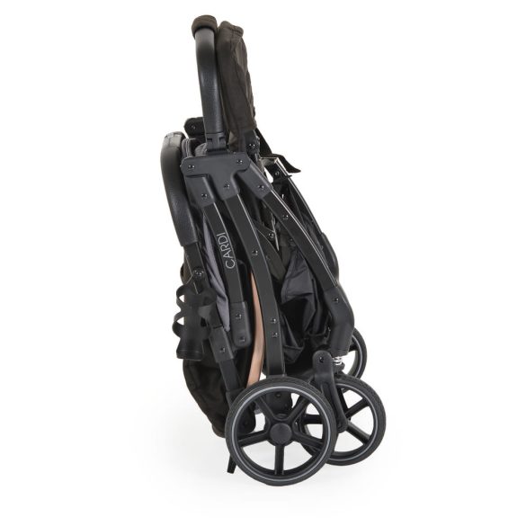 CARDI babakocsi, egy gombbal csukható, hálós szellőző FEKETE