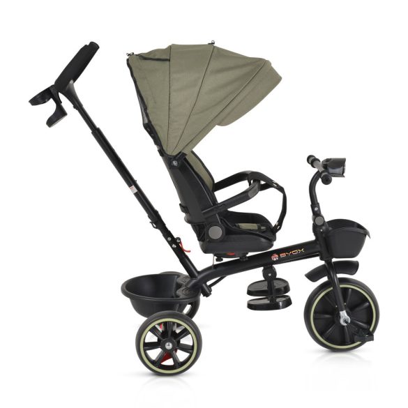 SUMMER tricikli szülőkaros, zenél, játék tartókkal ZÖLD