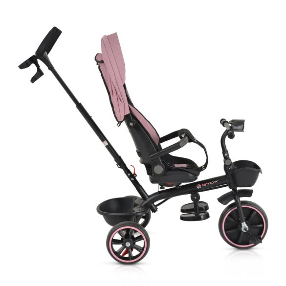 SUMMER tricikli szülőkaros, zenél, játék tartókkal PINK