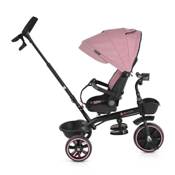 SUMMER tricikli szülőkaros, zenél, játék tartókkal PINK