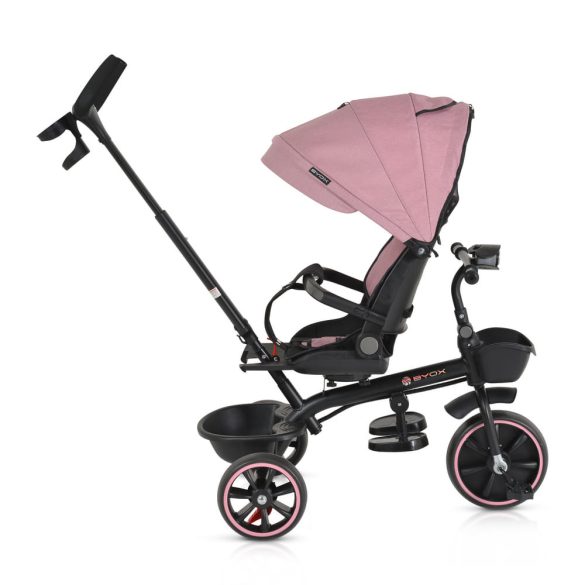 SUMMER tricikli szülőkaros, zenél, játék tartókkal PINK