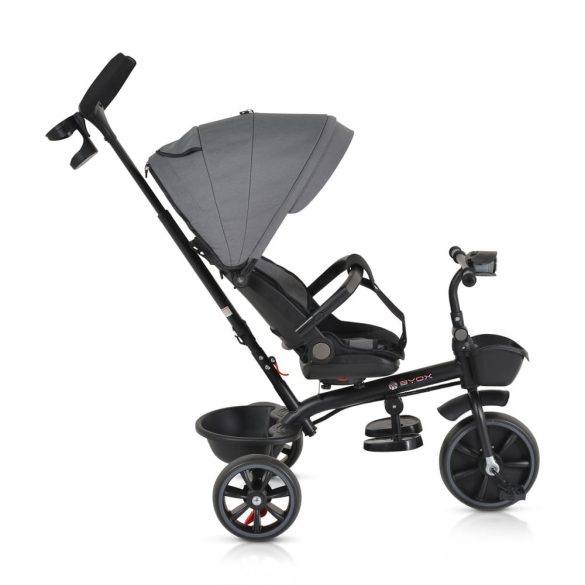 SUMMER tricikli szülőkaros, zenél, játék tartókkal SZÜRKE