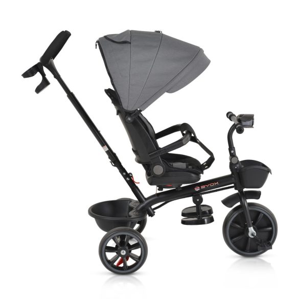 SUMMER tricikli szülőkaros, zenél, játék tartókkal SZÜRKE