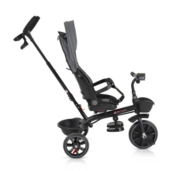 SUMMER tricikli szülőkaros, zenél, játék tartókkal SZÜRKE