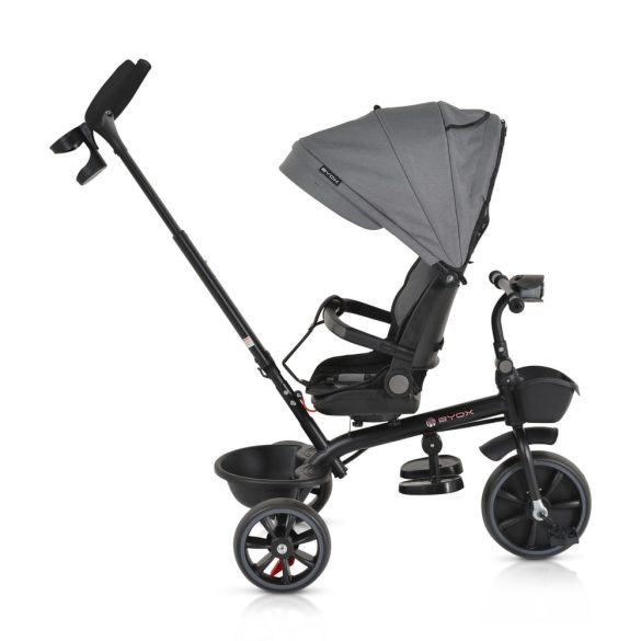 SUMMER tricikli szülőkaros, zenél, játék tartókkal SZÜRKE