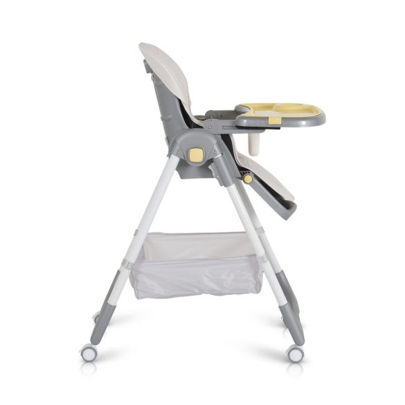 RAFFY etetőszék, könnyű, kompakt, multifunkciós, macis mintával SÁRGA