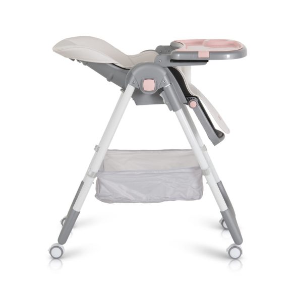 RAFFY etetőszék, könnyű, kompakt, multifunkciós, macis mintával PINK