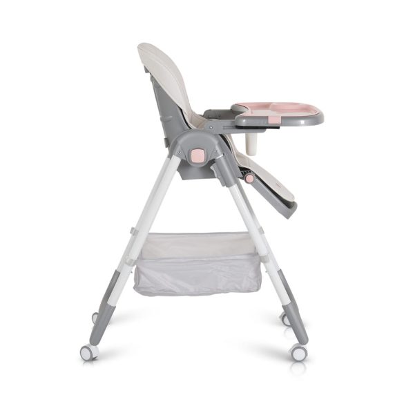 RAFFY etetőszék, könnyű, kompakt, multifunkciós, macis mintával PINK